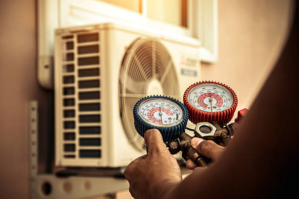 Professional Ductwork Repair technician working in Lester, AL